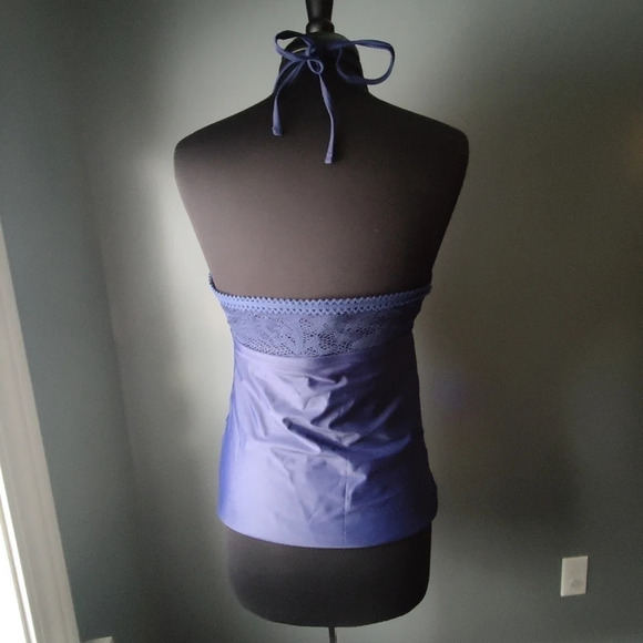 *NWT* Coastal Blue Lace Halter Tankini - Picture 6 of 7
